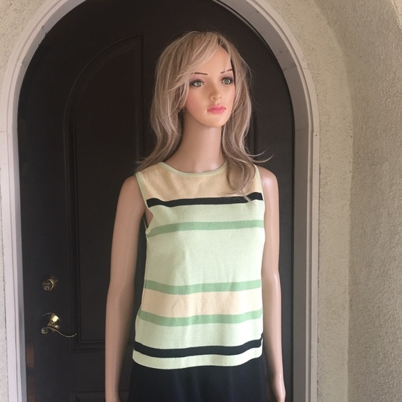 St. John sport sweater/sleeveless top/green size P - Picture 7 of 8